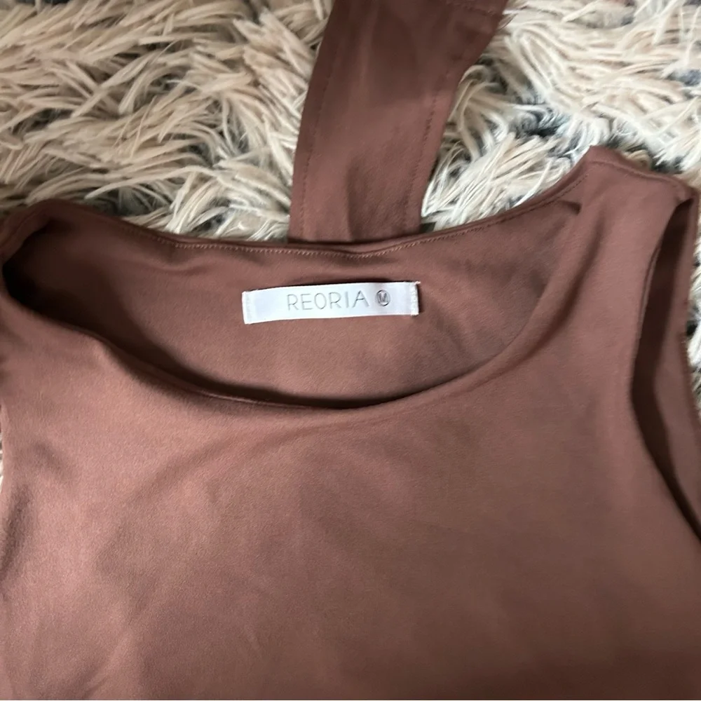 ReoRia • Women's Basic Sexy Sleeveless Racer
Back Halter Neck Bodysuit - Picture 5 of 6